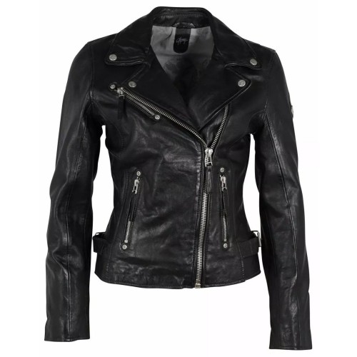 Kurtka skórzana damska Gipsy Czarna PGG W14