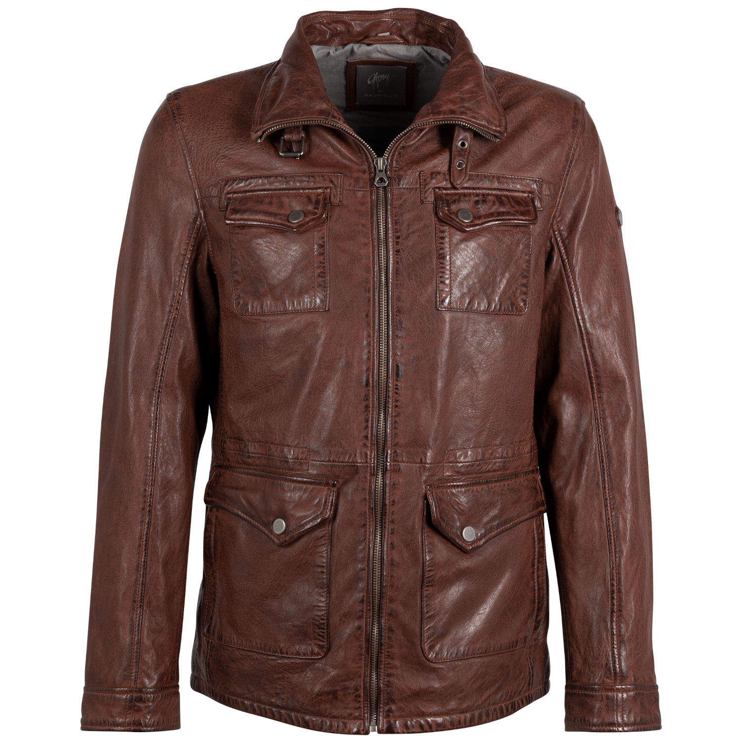 Męska skórzana kurtka Gipsy Chestnut Tjark – Kurtki skórzane