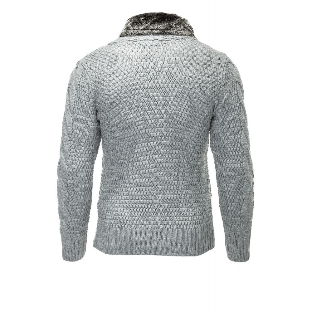 Kurtka-kardigan męski Carisma Gray 7164 – ODZIEŻ Kurtka-kardigan męski Carisma Gray 7164 – ODZIEŻ