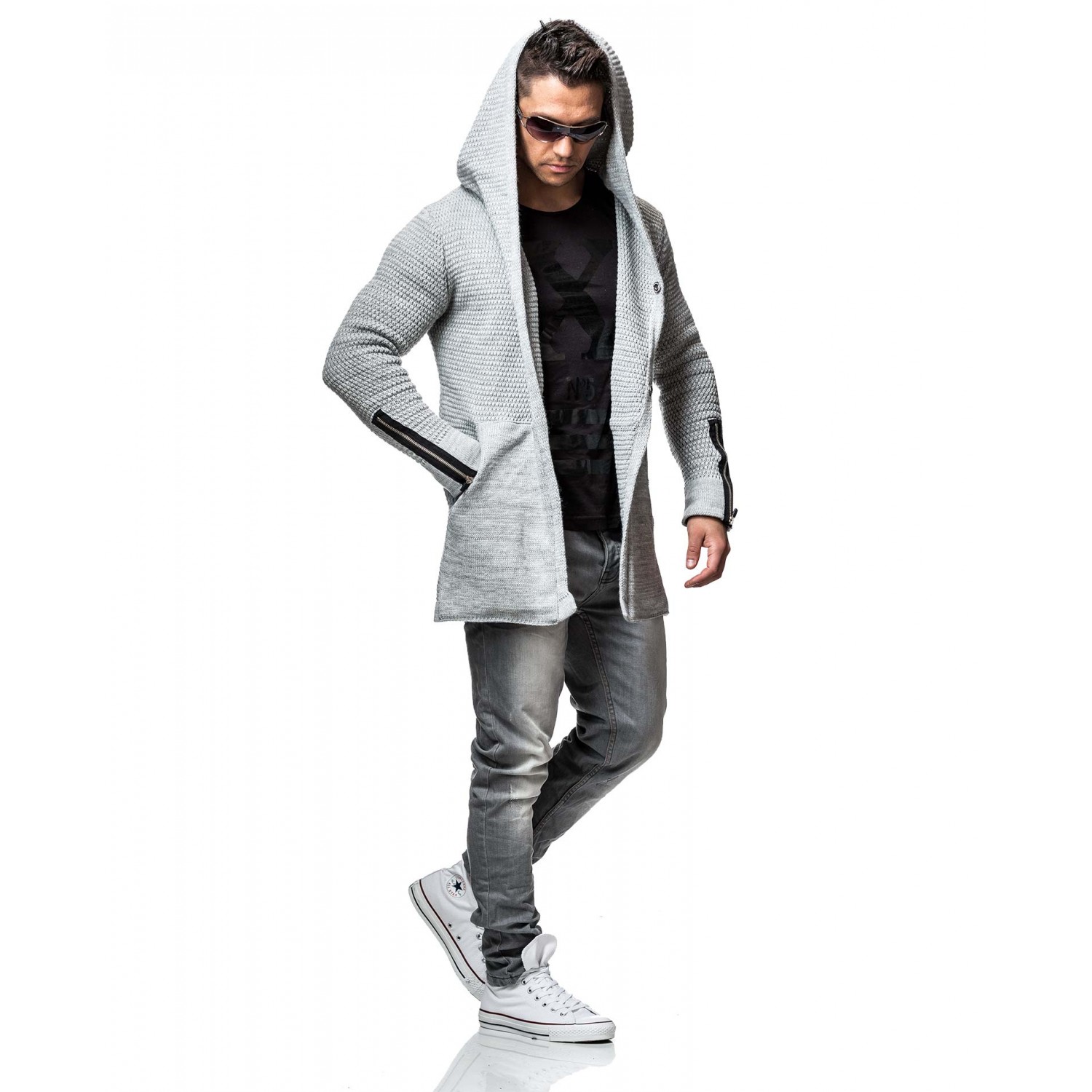Kurtka-kardigan męski Carisma Gray 7221 – BLACK FRIDAY