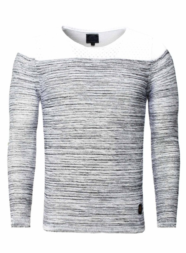 Sweter męski Carisma biały 7228 – BLACK FRIDAY — fotografia 1