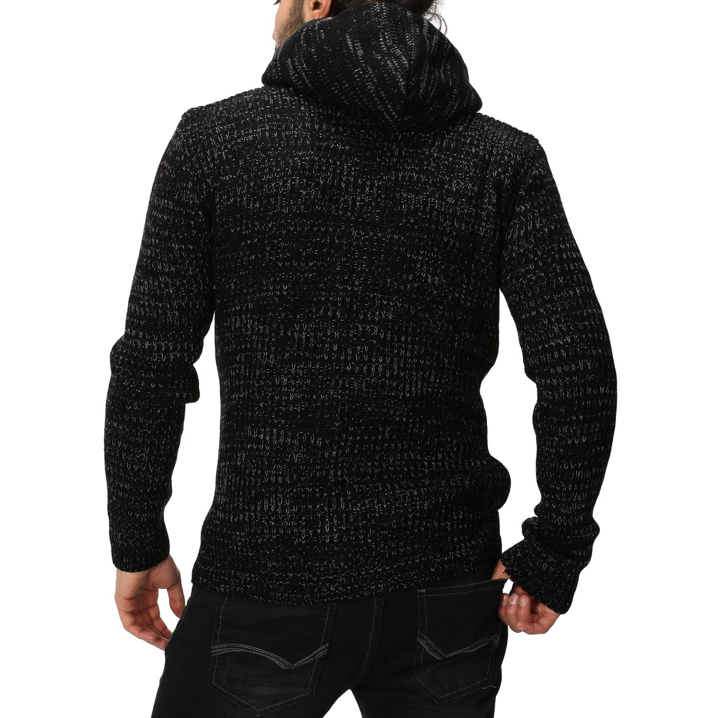 Kurtka-kardigan męski Carisma Black 7293 – ODZIEŻ