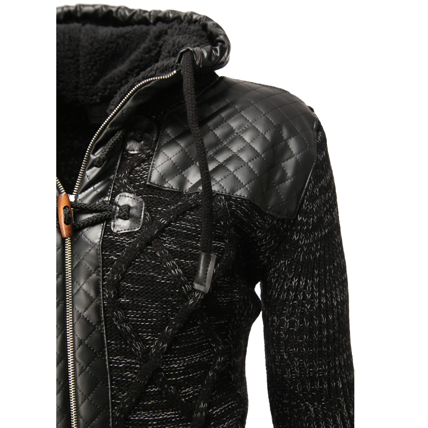 Kurtka-kardigan męski Carisma Black 7293 – ODZIEŻ