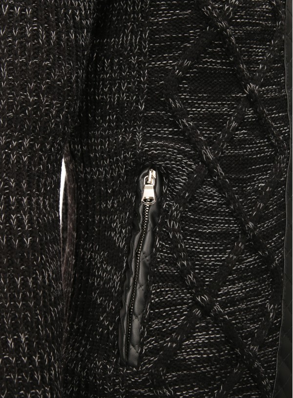 Kurtka-kardigan męski Carisma Black 7293 – ODZIEŻ — fotografia 5