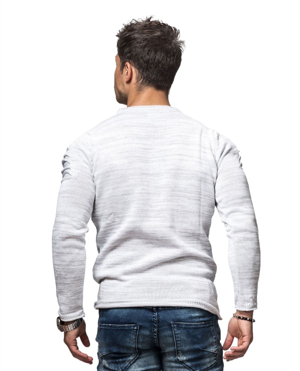Sweter męski Carisma biały 7319 – BLACK FRIDAY — fotografia 3