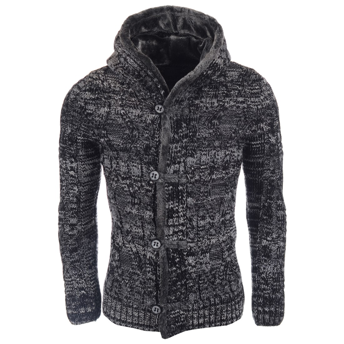 Kurtka-kardigan męski Carisma Black 7344 – ODZIEŻ Kurtka-kardigan męski Carisma Black 7344 – ODZIEŻ