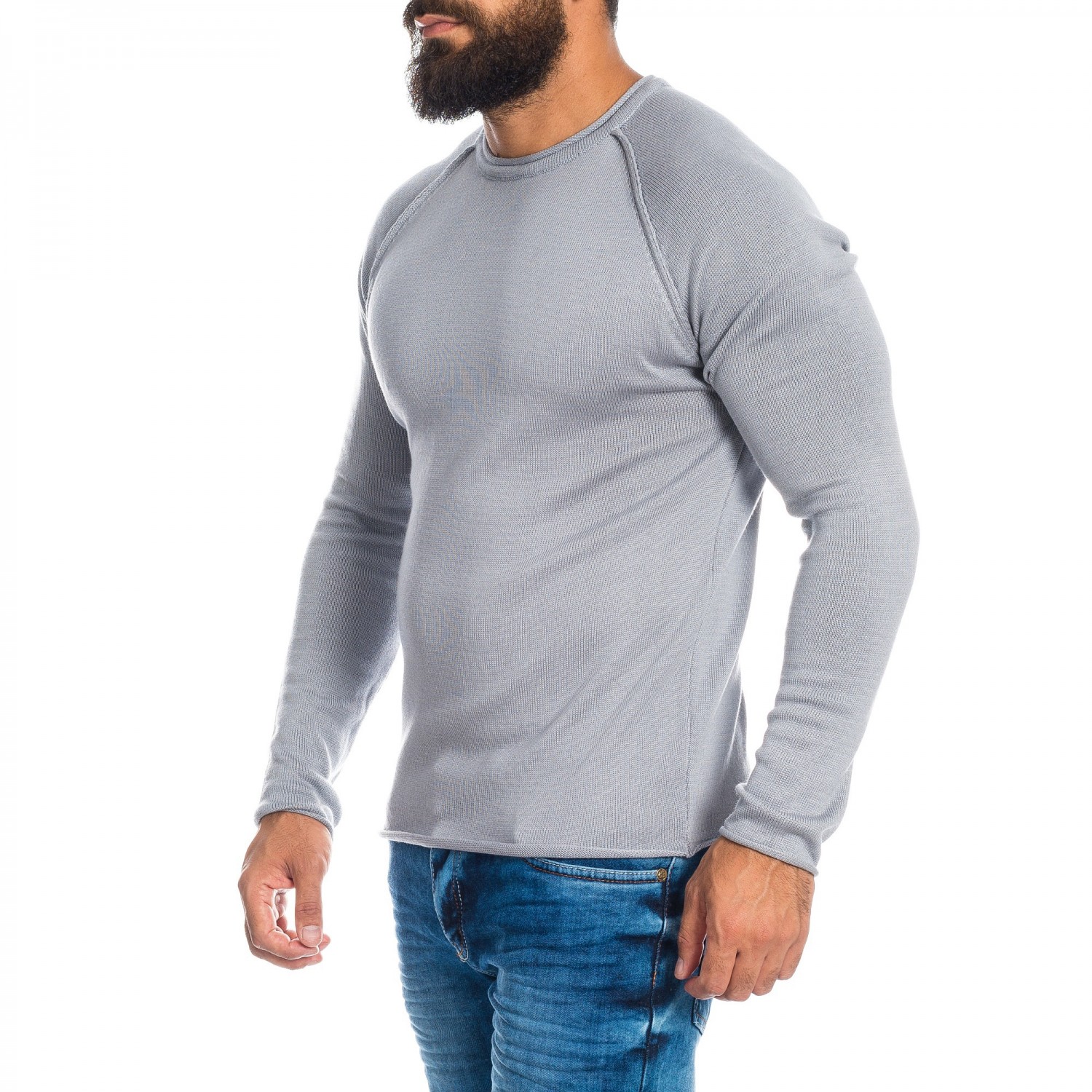 Sweter męski Carisma szary 7370 – BLACK FRIDAY