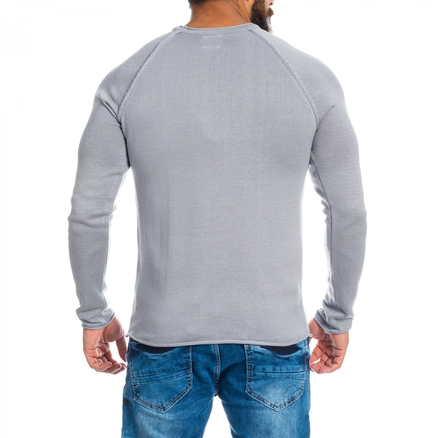 Sweter męski Carisma szary 7370 – BLACK FRIDAY