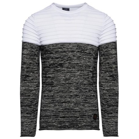 Męski sweter dzianinowy Carisma biały 7473 – BLACK FRIDAY Męski sweter dzianinowy Carisma biały 7473 – BLACK FRIDAY