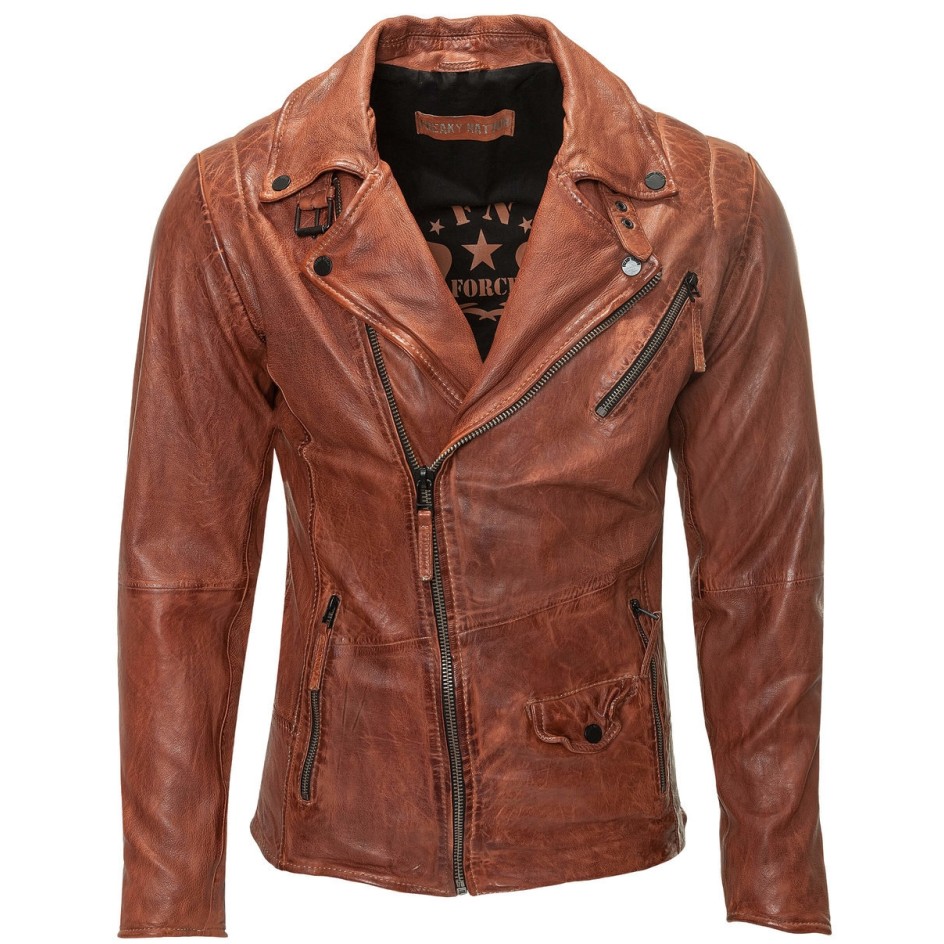Kurtka motocyklowa Freaky Nation Cognac Biker męska z prawdziwej skóry FN22349 – BLACK FRIDAY Kurtka motocyklowa Freaky Nation Cognac Biker męska z prawdziwej skóry FN22349 – BLACK FRIDAY