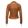 Kurtka motocyklowa damska Freaky Nation Cognac Biker FN22350 z prawdziwej skóry – BLACK FRIDAY
