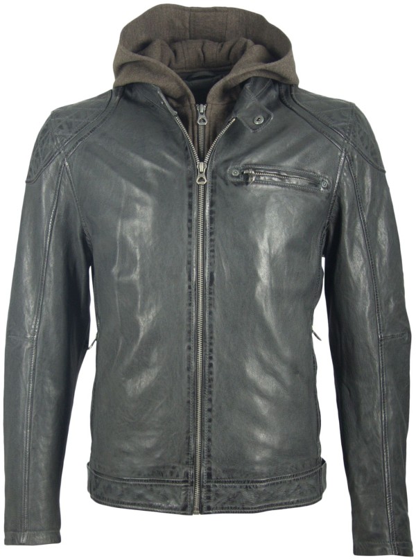 Męska kurtka skórzana Gipsy Graphite Alek 2 S19 LABRIV – ODZIEŻ — fotografia 1