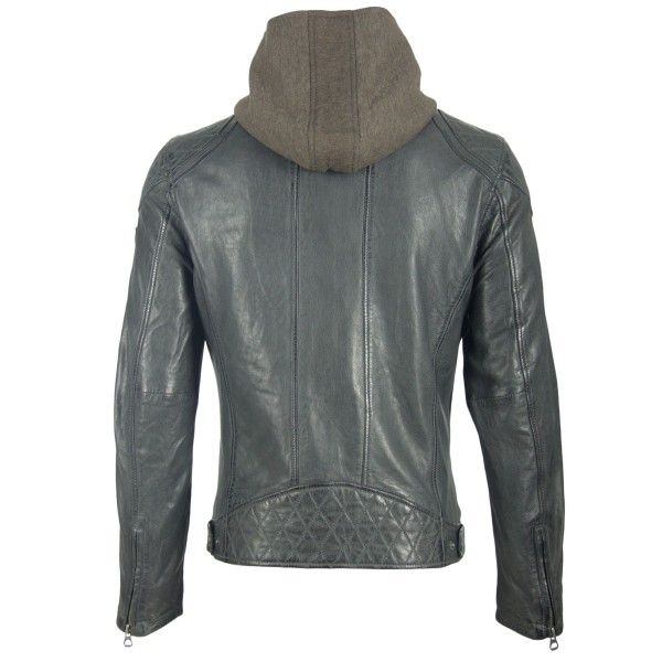 Męska kurtka skórzana Gipsy Graphite Alek 2 S19 LABRIV – ODZIEŻ — fotografia 2