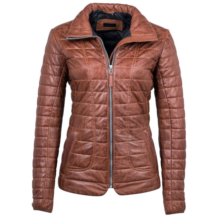 Damska kurtka skórzana Gipsy Cognac Aurora LNB W – ODZIEŻ