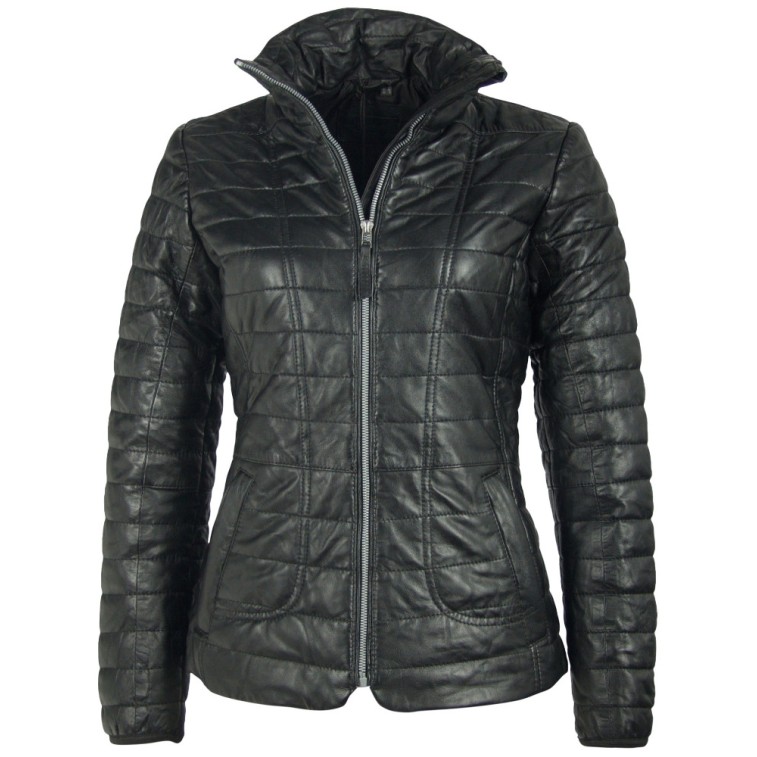 Damska oryginalna skórzana kurtka Gipsy Czarna Aurora LNB W – ODZIEŻ