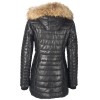 Długa damska kurtka ze skóry naturalnej Gipsy Black Bleak LNBV W – ODZIEŻ