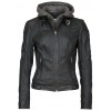 Damska oryginalna skórzana kurtka Gipsy Czarna Cacey - readytowear