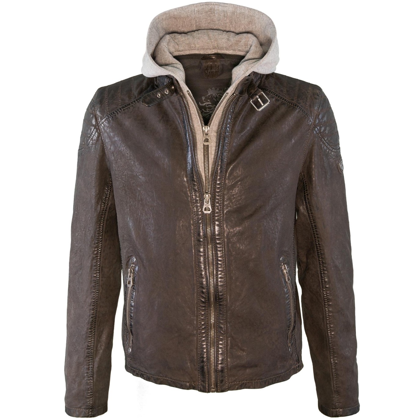 Męska oryginalna skórzana kurtka Gipsy Brown Cain LCOUNTV – ODZIEŻ