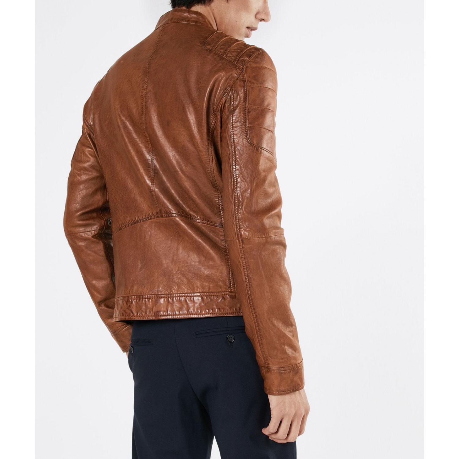 Męska skórzana kurtka Gipsy Cognac Camren SF NSLV – BLACK FRIDAY Męska skórzana kurtka Gipsy Cognac Camren SF NSLV – BLACK FRIDAY