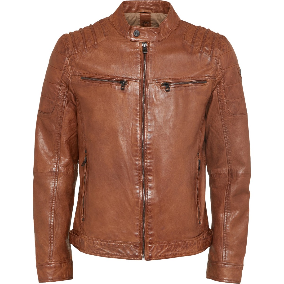 Męska skórzana kurtka Gipsy Cognac Camren SF NSLV – BLACK FRIDAY Męska skórzana kurtka Gipsy Cognac Camren SF NSLV – BLACK FRIDAY