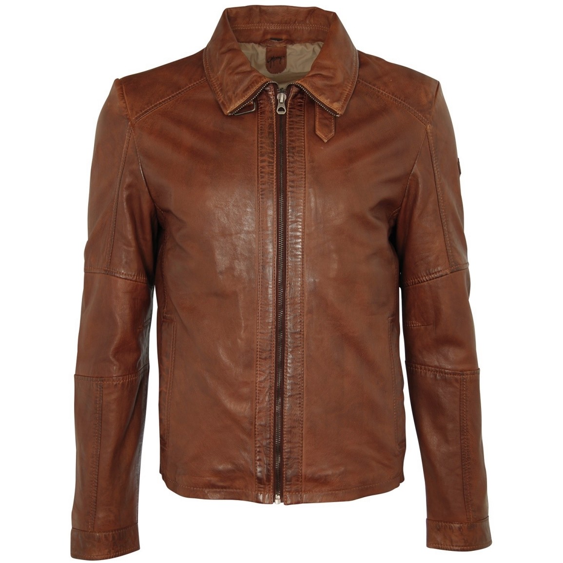 Męska oryginalna skórzana kurtka Gipsy Cognac Cash SF LALYV – BLACK FRIDAY