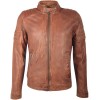 Męska kurtka z prawdziwej skóry Gipsy Cognac Cave SF W18 LANOV – ODZIEŻ