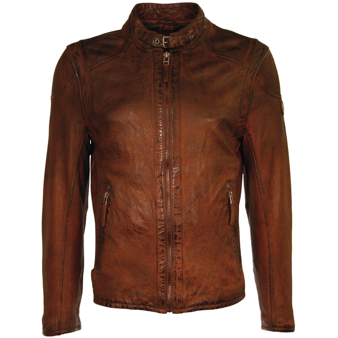 Męska kurtka skórzana Gipsy Brązowa Vintage Colt W17 SF LAMOV – ODZIEŻ