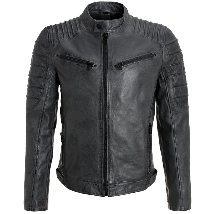 Męska skórzana kurtka Gipsy Antracytowa Coulter SF LVW – BLACK FRIDAY