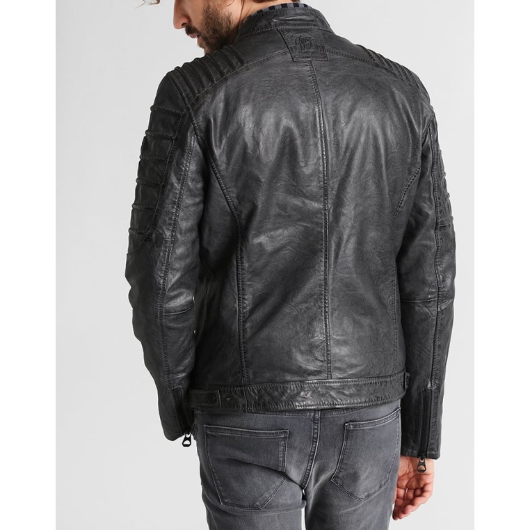 Męska skórzana kurtka Gipsy Antracytowa Coulter SF LVW – BLACK FRIDAY