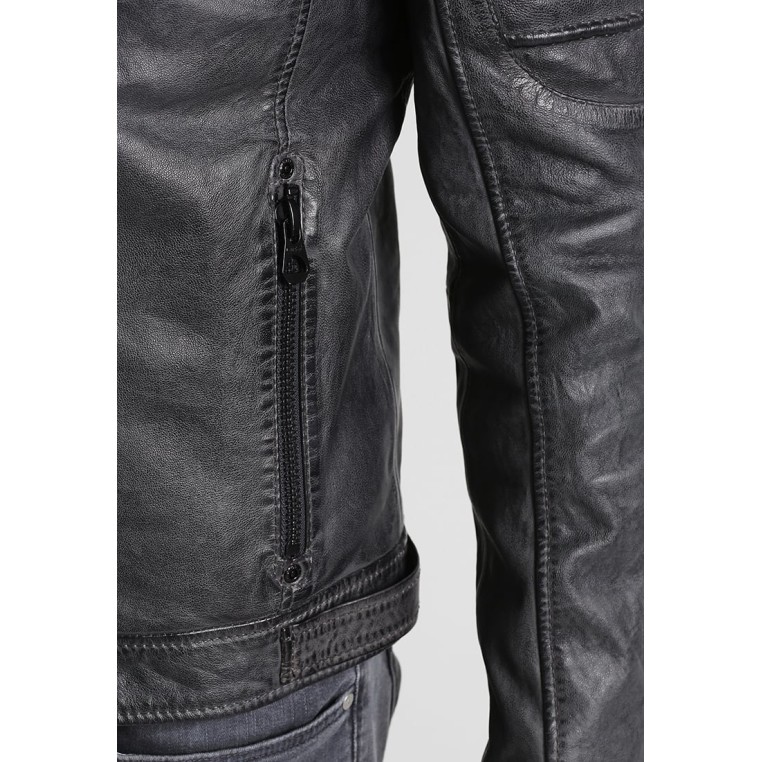 Męska skórzana kurtka Gipsy Antracytowa Coulter SF LVW – BLACK FRIDAY