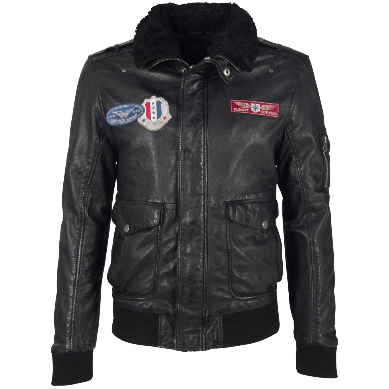 Męska kurtka skórzana Gipsy Czarna Cruise W19 LNVV W – ODZIEŻ