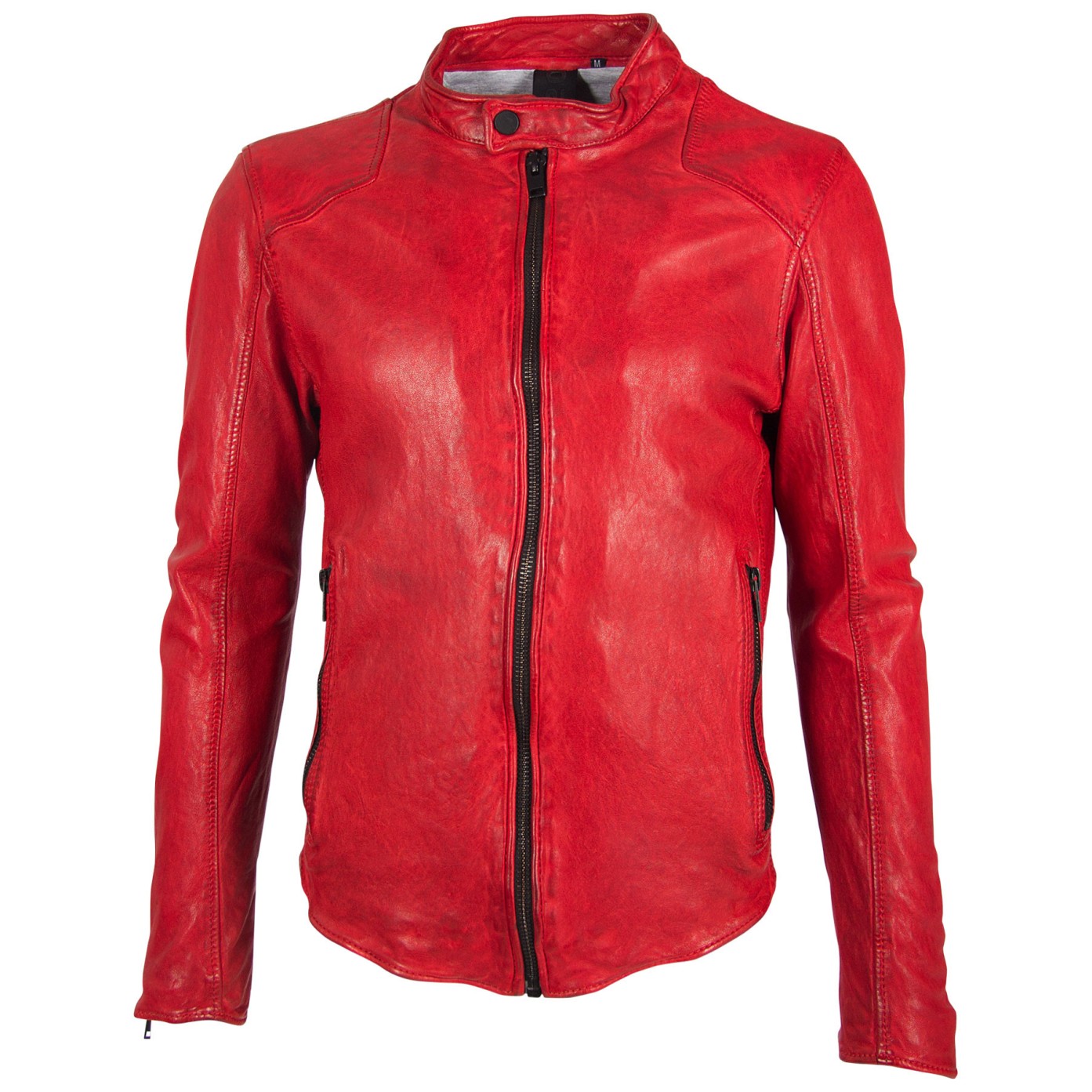 Męska kurtka skórzana Gipsy czerwona G2BAram SF LATARV – BLACK FRIDAY
