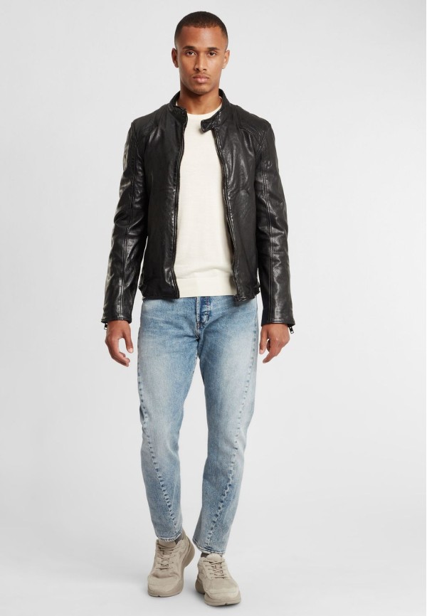 Męska kurtka skórzana Gipsy Czarna G2BArim SF LATARV – BLACK FRIDAY — fotografia 3