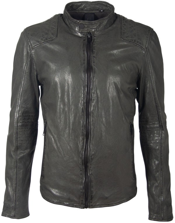 Męska kurtka skórzana Gipsy Oliwkowa G2BArro SF LATARV – ODZIEŻ — fotografia 1