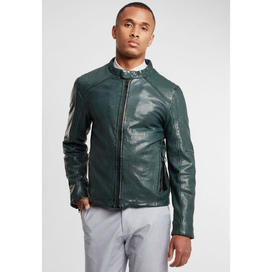 Męska skórzana kurtka Gipsy Ciemnozielona G2BKrain SF LAMAXV – ODZIEŻ Męska skórzana kurtka Gipsy Ciemnozielona G2BKrain SF LAMAXV – ODZIEŻ