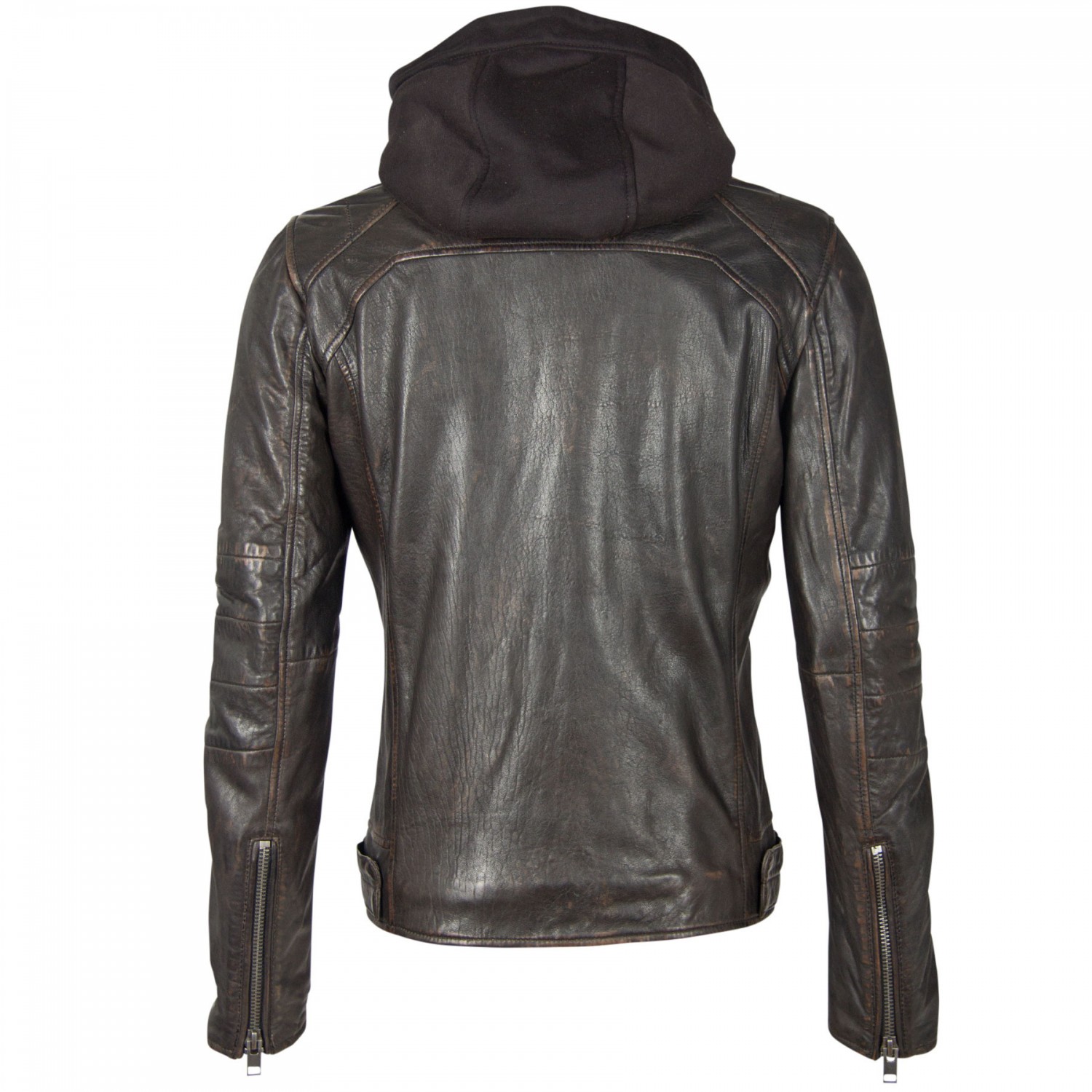 Męska kurtka skórzana Gipsy czarno-brązowa G2BLews SF LARETV – BLACK FRIDAY