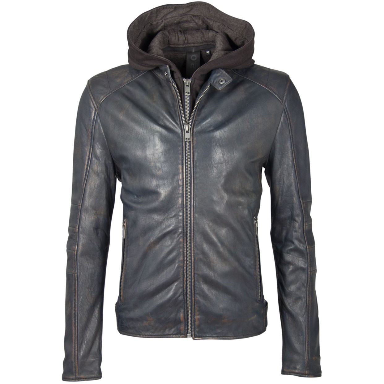 Męska skórzana kurtka Gipsy granatowa G2BLews SF LARETV – BLACK FRIDAY