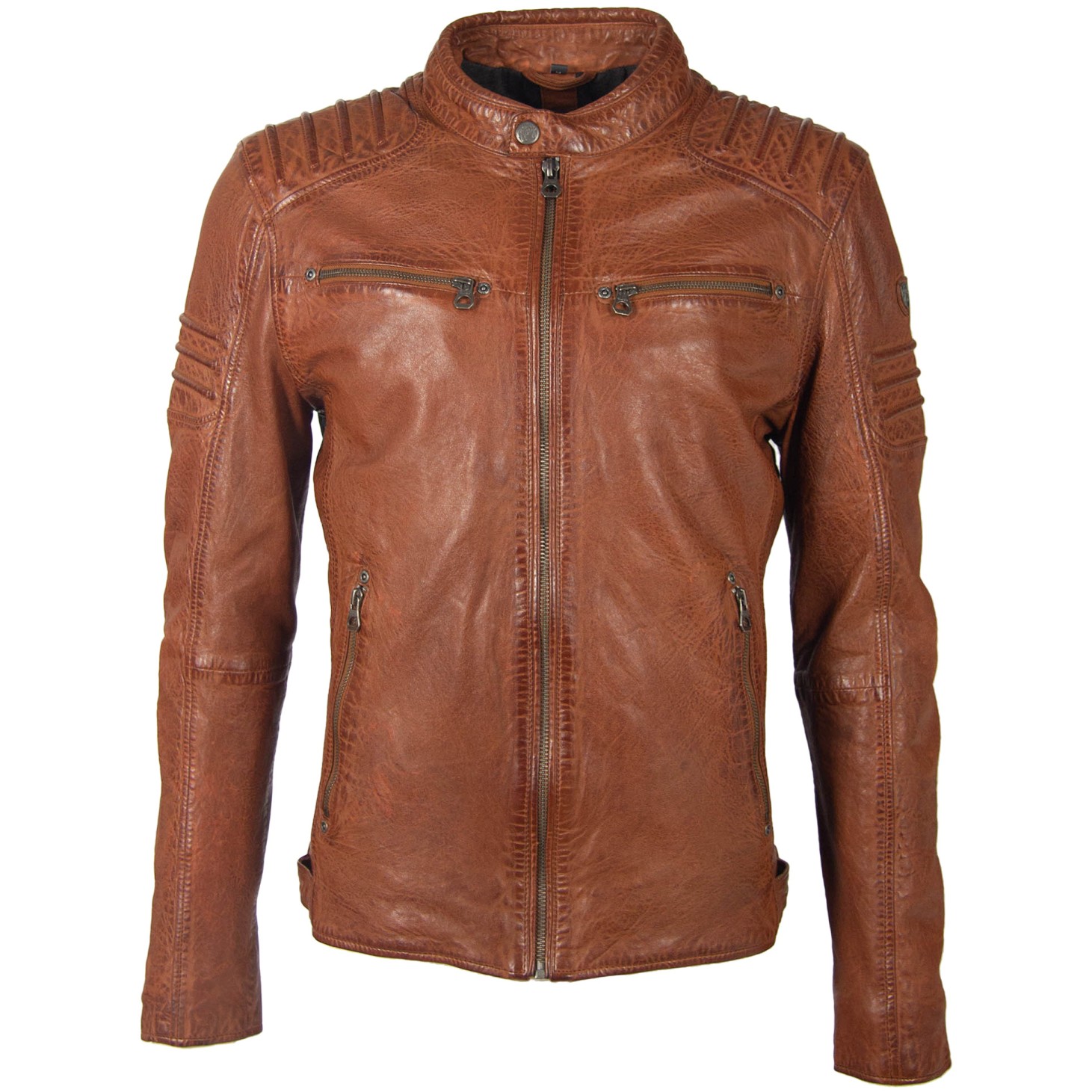 Męska oryginalna skórzana kurtka Gipsy Cognac GBCoulby LATEV – ODZIEŻ Męska oryginalna skórzana kurtka Gipsy Cognac GBCoulby LATEV – ODZIEŻ
