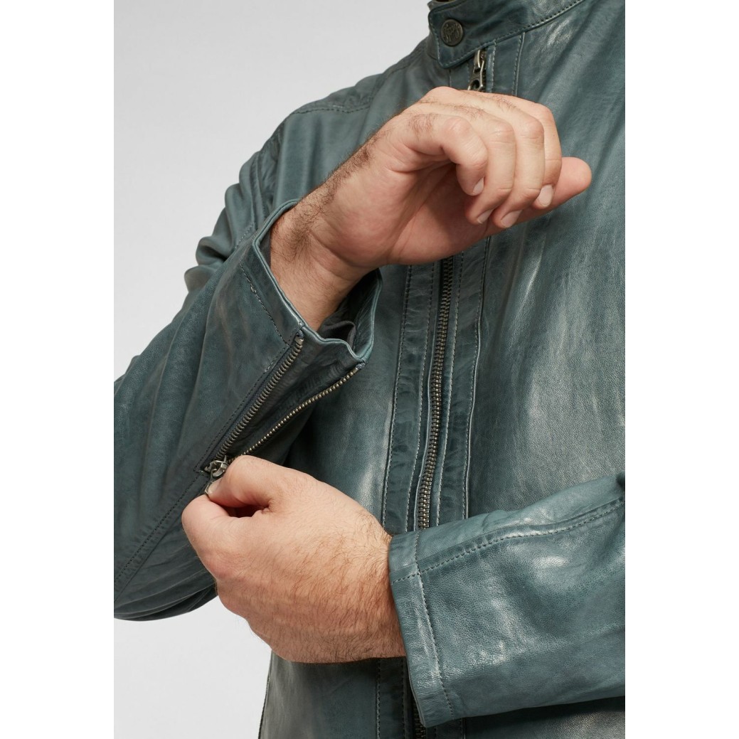 Męska skórzana kurtka Gipsy Denim Blue GBDavin – ODZIEŻ Męska skórzana kurtka Gipsy Denim Blue GBDavin – ODZIEŻ