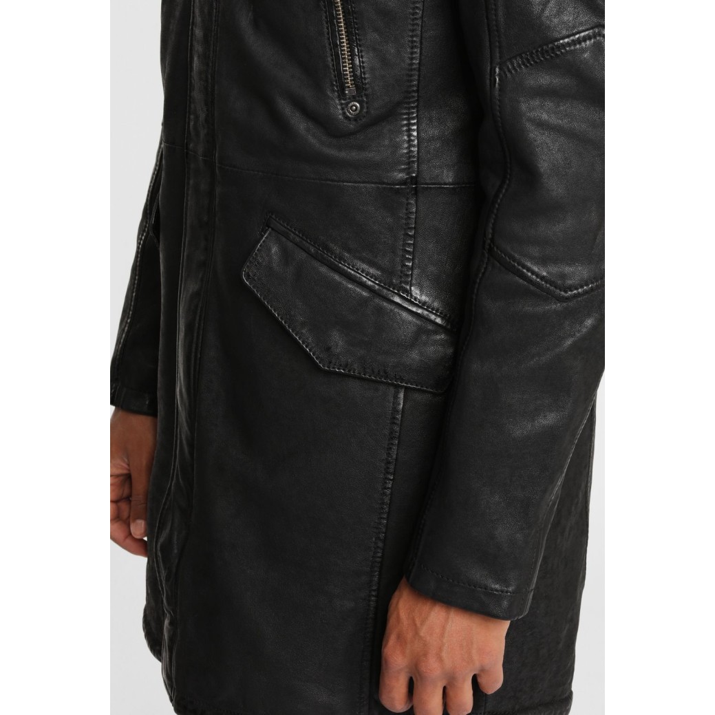 Męska długa zimowa kurtka skórzana Gipsy Czarna GBEsmond – BLACK FRIDAY Męska długa zimowa kurtka skórzana Gipsy Czarna GBEsmond – BLACK FRIDAY