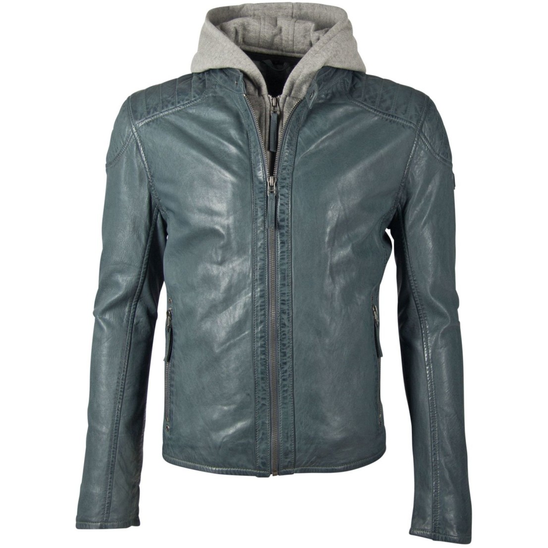Męska skórzana kurtka Gipsy Denim Blue GBFlynt NSLVV – ODZIEŻ Męska skórzana kurtka Gipsy Denim Blue GBFlynt NSLVV – ODZIEŻ
