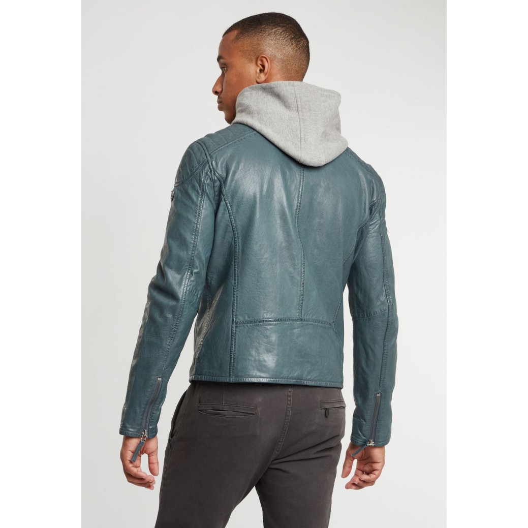 Męska skórzana kurtka Gipsy Denim Blue GBFlynt NSLVV – ODZIEŻ Męska skórzana kurtka Gipsy Denim Blue GBFlynt NSLVV – ODZIEŻ
