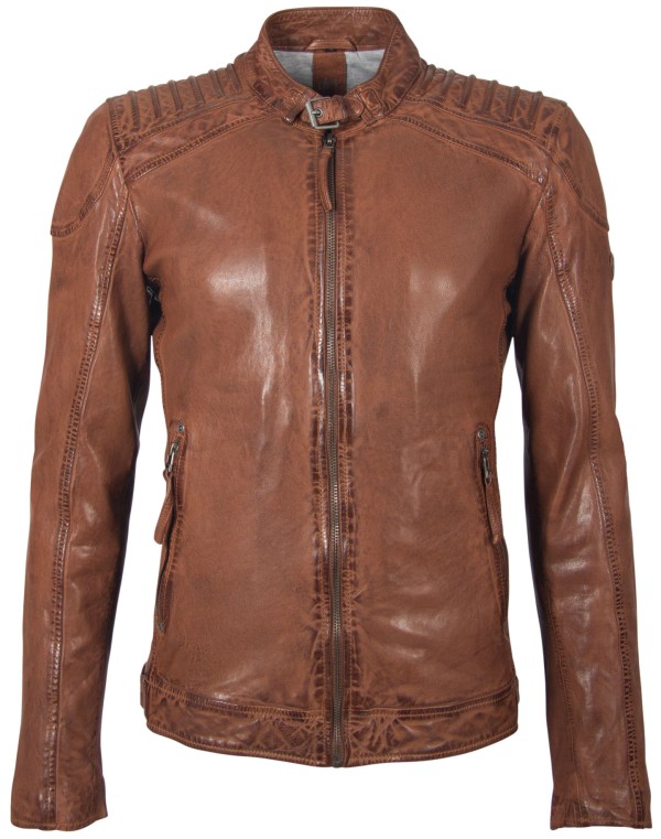 Męska kurtka skórzana Gipsy Cognac GBGambler SF LVTW – ODZIEŻ — fotografia 1