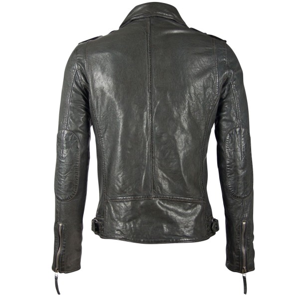 Męska kurtka skórzana Gipsy Antracyt GBMalic SF STUV – BLACK FRIDAY — fotografia 2