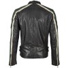 Męska kurtka skórzana Gipsy Czarno-zielona/kremowa GBMyles LACAV – BLACK FRIDAY