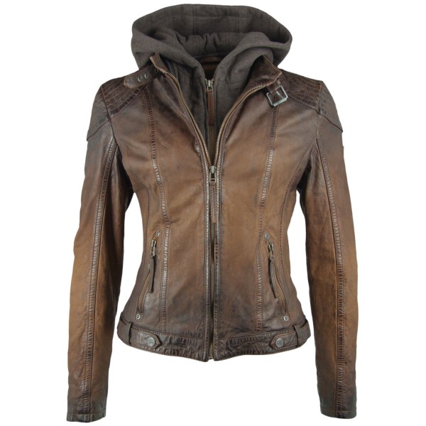 Kurtka skórzana damska Gipsy Antique Brown GGCascha