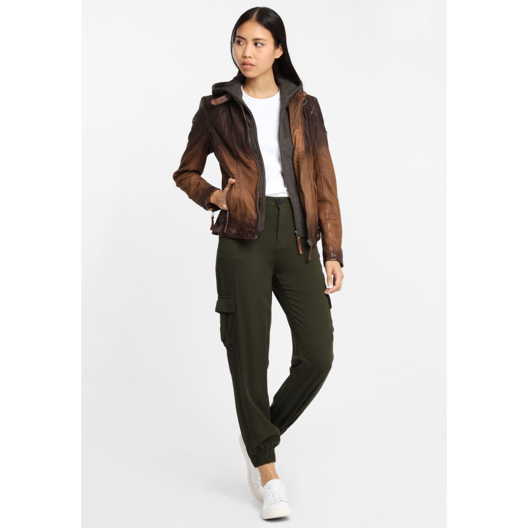 Kurtka skórzana damska Gipsy Antique Brown GGCascha – BLACK FRIDAY