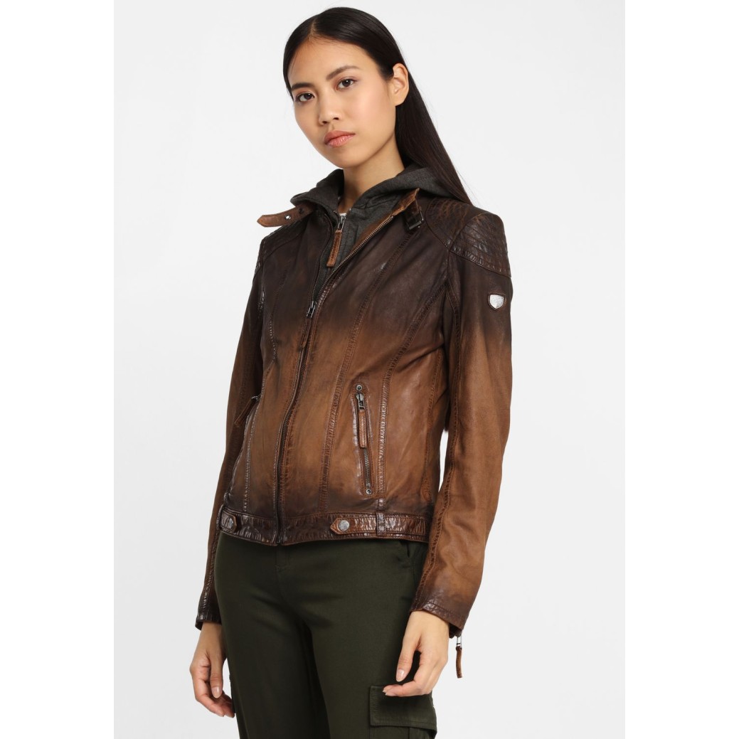 Kurtka skórzana damska Gipsy Antique Brown GGCascha – BLACK FRIDAY