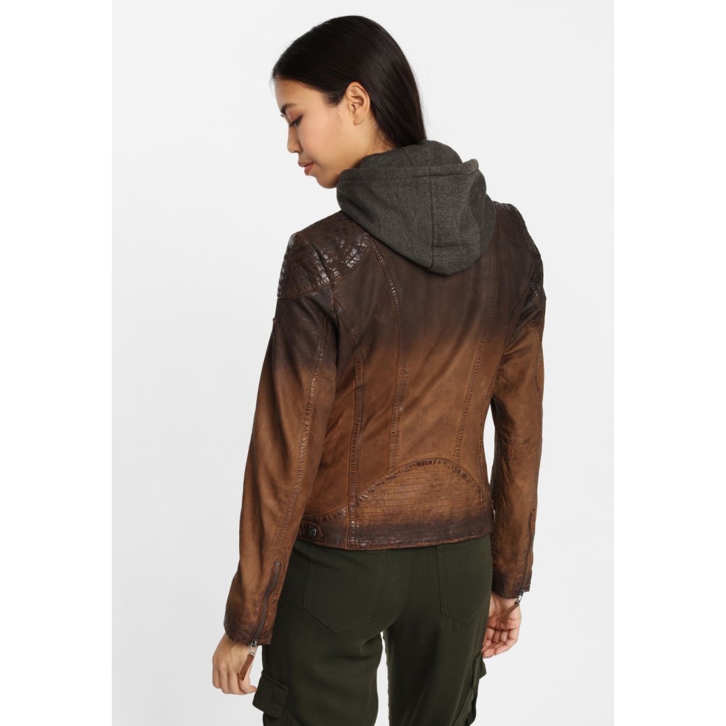 Kurtka skórzana damska Gipsy Antique Brown GGCascha – BLACK FRIDAY