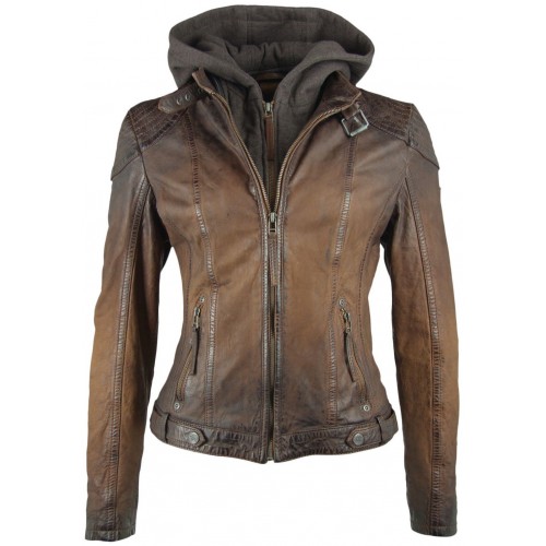 Kurtka skórzana damska Gipsy Antique Brown GGCascha
